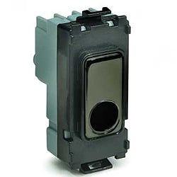 Schneider Get GUG16COBBN Flex Outlet Grid Module Black, Black Nickel