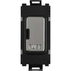 Schneider Get GUG13FCUBMS 13a Fused Grid Module Black, Mirror Steel