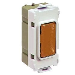 Schneider Get GUGINDWO 240volt in white module Orange Indicator