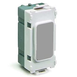 Schneider Get GUGBWSS Ultimate Grid Blank Module White,Stainless Steel