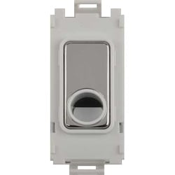 Schneider Get GUG16COWMS Flex Outlet Grid Module White, Mirror Steel
