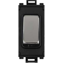 Schneider Get GUG202OCBMS 16ax 2w Retractive+Centre Off Blk, Mir.Stl