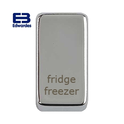 Schneider Get GUGRFRFZMS Fridge Freezer Rocker Cap Mirror Steel