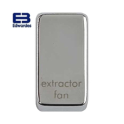Schneider Get GUGREFMS Extractor Fan Rocker Cap Mirror Steel