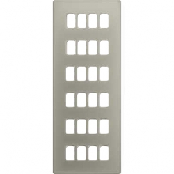Schneider Get GUG24GMC 24 Gang Grid Plate with Grid, Metal Clad Grey