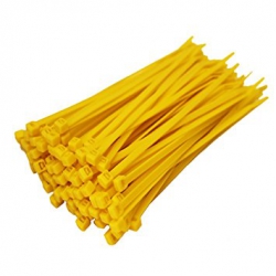 Unicrimp QTY370S 368mm x 4.8mm Nylon Yellow Cable Ties (100)