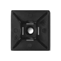 Unicrimp QTBB12 19mm x 19mm Self Adhesive 2 Way Black Cable Tie Base