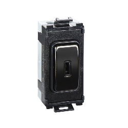 Schneider Get GUG20DPKBBN 20ax DP Keyswitch Black, Black Nickel