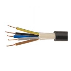 2.5mm NYY-J Black 5 Core High-Tuff Power Cable (Cut Per Meter)