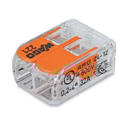 Wago 221412 0.2-4.0mm 2 Pole Lever Connector