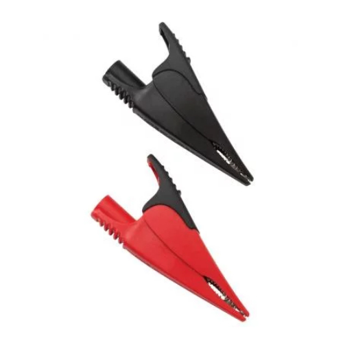 Fluke SureGrip AC220 Alligator Clip Set – Black And Red Crocodile Clips, Made In USA
