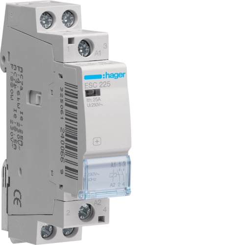 Hager ESC225 25a 230v 2 Pole Contactor