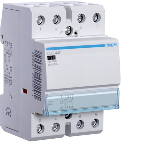 Hager ESC440 40a 230v 4 Pole Contactor