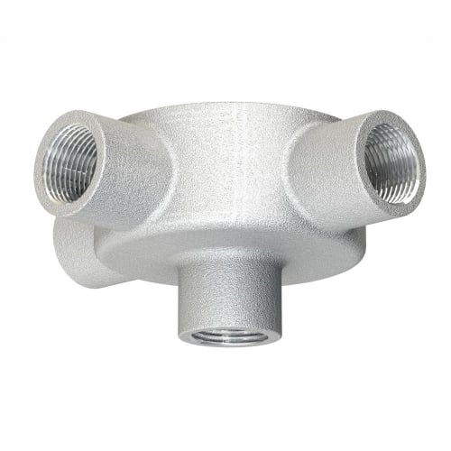 Metpro 20mm Galvanised back outlet tee BESA box