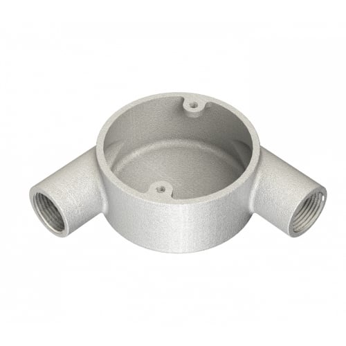 Metpro 20mm Galvanised tangent angle BESA box
