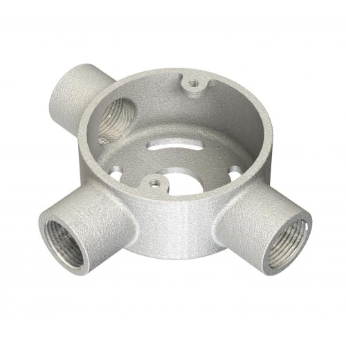 Metpro 20mm Galvanised tee extension BESA box