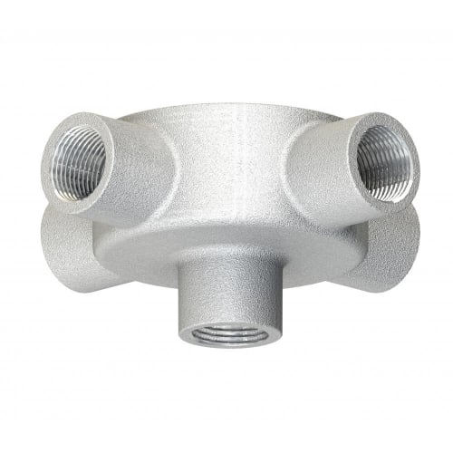 Metpro 20mm Galvanised back outlet intersection BESA box
