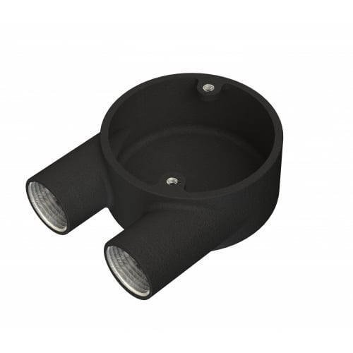 Metpro 20mm Black enamel 2 way branch 'U' BESA box