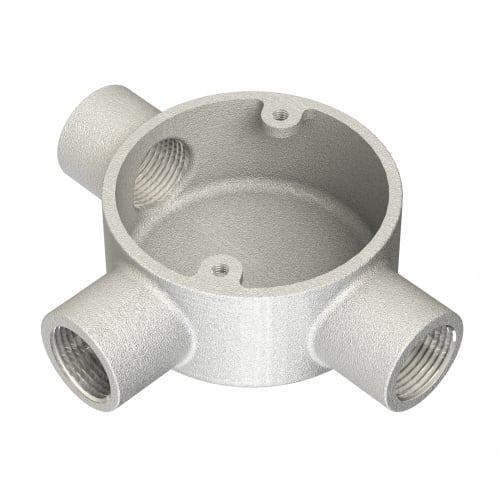 Metpro 25mm Galvanised 3 way tee BESA box