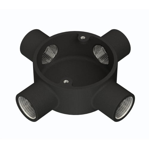 Metpro 20mm Black enamel 4 way intersection BESA box
