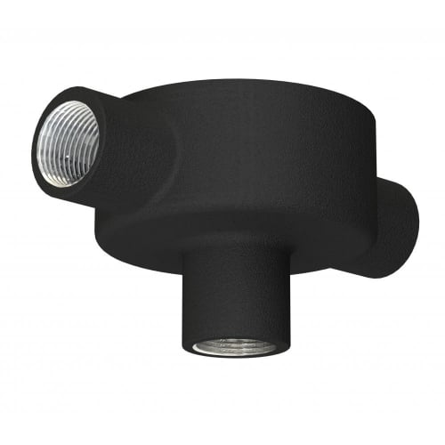 Metpro 20mm Black enamel Back outlet through BESA box