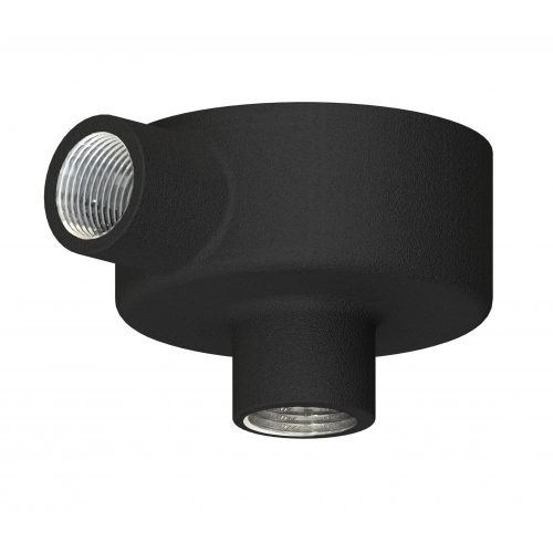 Metpro 20mm Black enamel back outlet terminal BESA box