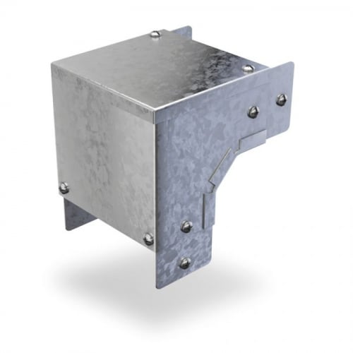 Trench SA4290E Galvanised 100x50mm 90 degree bend external lid