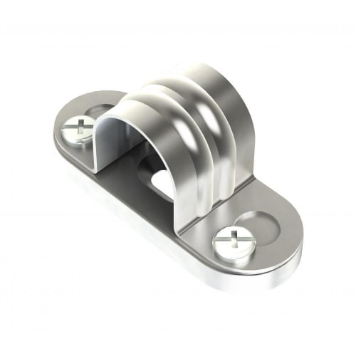 Metpro 25mm Galvanised spacer bar saddle