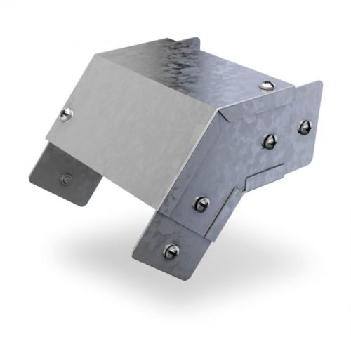 Trench SA3345E Galvanised 75x75mm 45 degree bend external lid