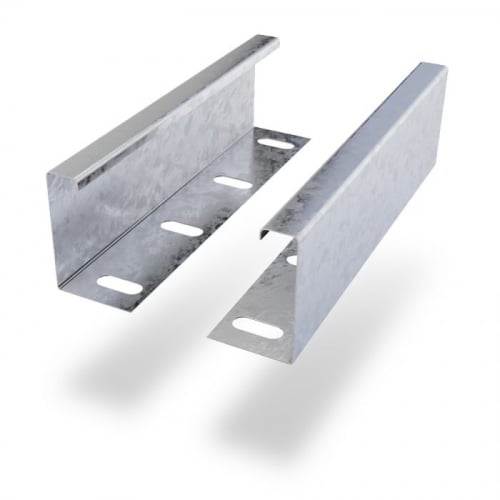 Trench LDTSC pair of galvanised light duty tray couplers