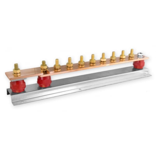 Robson EBAR8-1 8 Way Copper Earth Bar With 1 Disconnecting Link