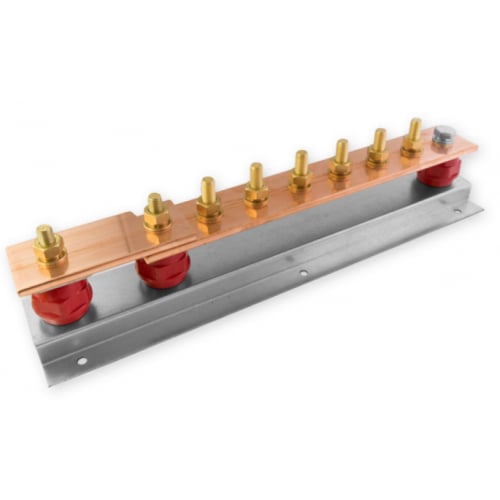 Robson EBAR6-1 6 Way Copper Earth Bar With 1 Disconnecting Link