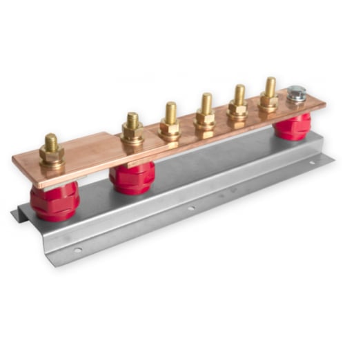 Robson EBAR4-1 4 Way Copper Earth Bar With 1 Disconnecting Link