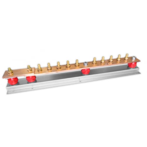 Robson EBAR10-1 10 Way Copper Earth Bar With 1 Disconnecting Link