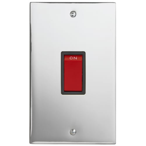 Contactum SIG3746PSB Signature 45a 2g Vertical DP Switch Polished Chrome