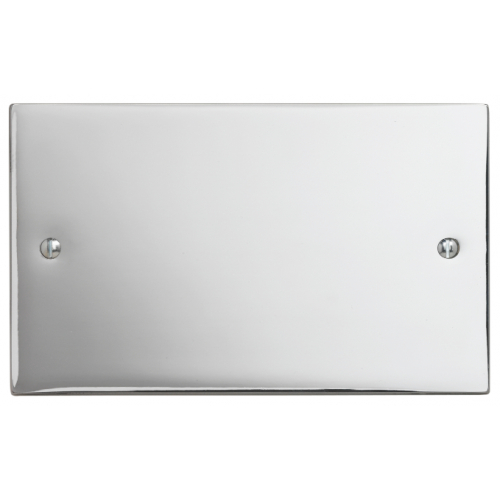 Contactum SIG3027PS Signature 2gang Polished Chrome Blank Plate