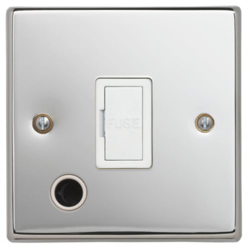 Contactum SIG3365PSW Signature 13a un-switch Spur Flex outlet Polished Chrome