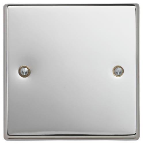 Contactum SIG3017PS Signature 1gang Polished Chrome Blank Plate