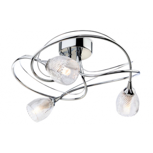 Firstlight 7642CH Henley 3 Light Flush Fitting