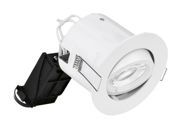 s*e様 AURORA Aurora EN-DLM982X GU10 240v Fire Rated Adjustable Downlight - Edwardes