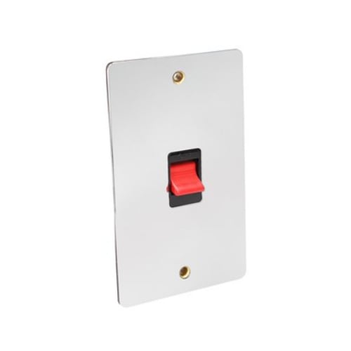 CED FCSD45CB Chrome/Black insert 45a DP Switch 2g Flat Plate