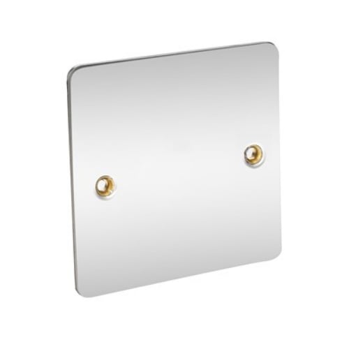 CED FBP1C Polished Chrome 1gang Flat Plate Blank Plate