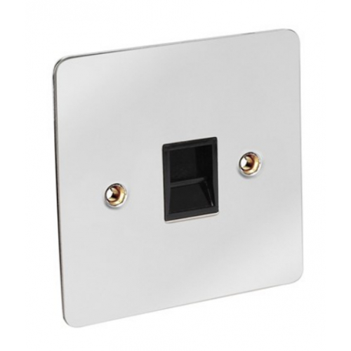 CED FTELFS1CB Chrome/Black insert BT Slave Telephone Socket