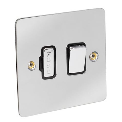 CED FSPSCHRB Chrome/Black insert 13amp Switched Connection unit