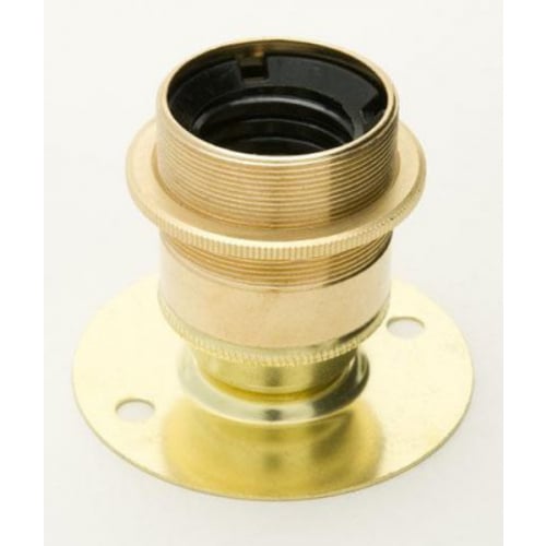 Jeani A45 ES (E27) Brass batten Holder and Shade Ring