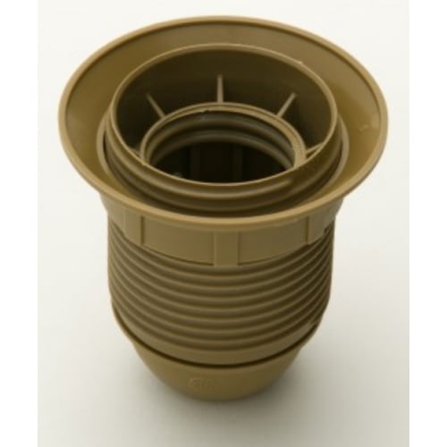 Jeani A42G ES (E27) Gold Plastic 10mm entry Holder with shade ring
