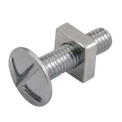 RB620 M6x20mm Gutter Roofing nut & bolt Steel Grade 4.6 zinc plated
