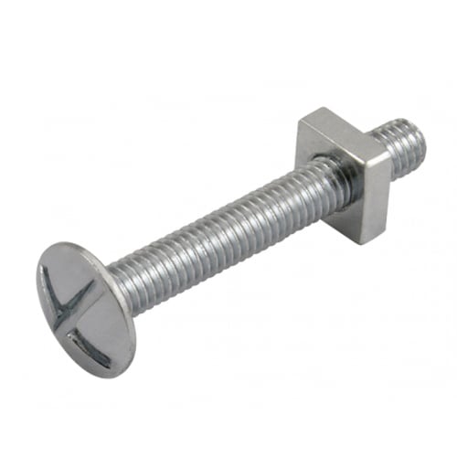 RB640 M6x40mm Gutter Roofing nut & bolt Steel Grade 4.6 zinc plated