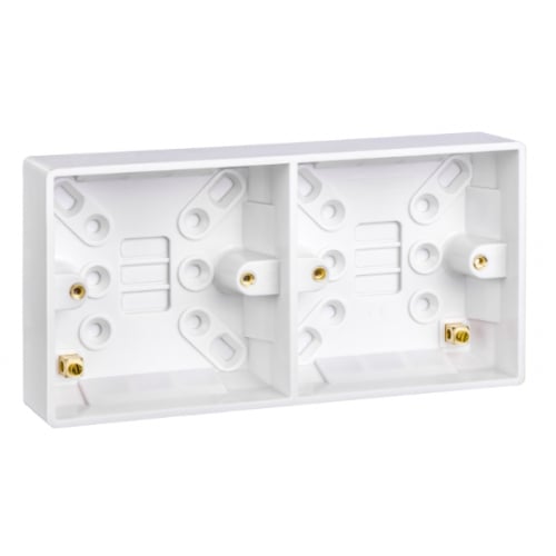 Schneider GU9D25 Ultimate 25mm Dual White Moulded Surface Box