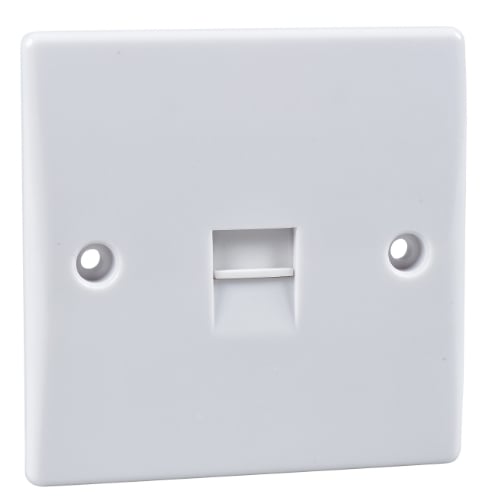 Schneider GU7062 Ultimate 1 Gang White Slave Telephone Socket